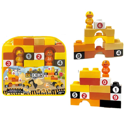 Construction Crew Building Blocks