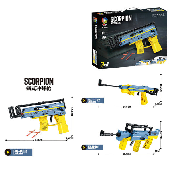 Scorpion Submachine Blocks – 3 in 1 Gun Set