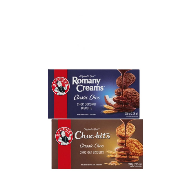 Bakers Choc kits or Romany Creams 200g