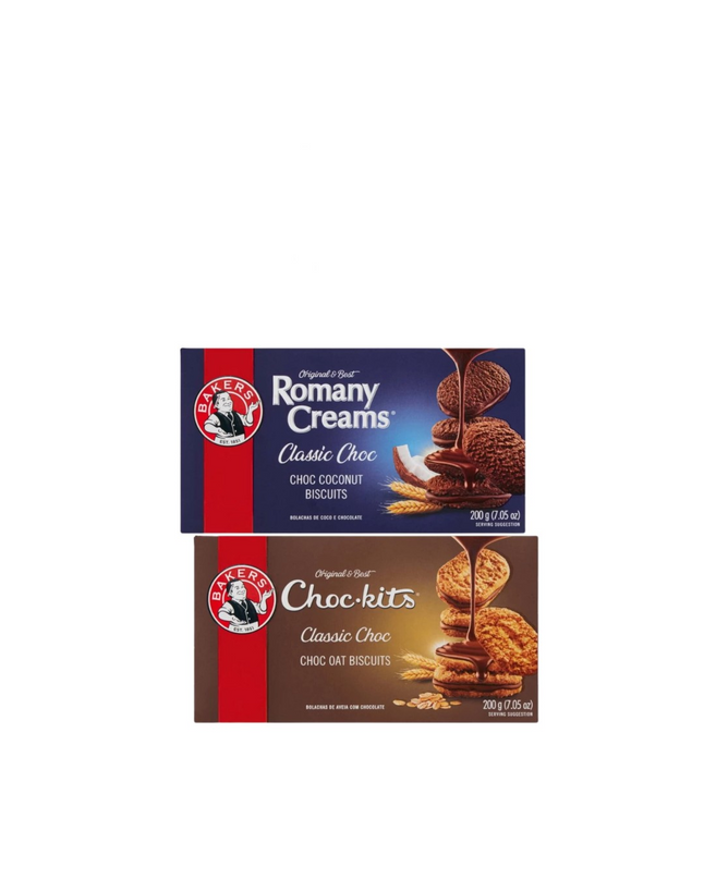 Bakers Choc kits or Romany Creams 200g