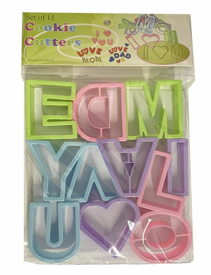 Love You Mom Dad Cookie Cutters