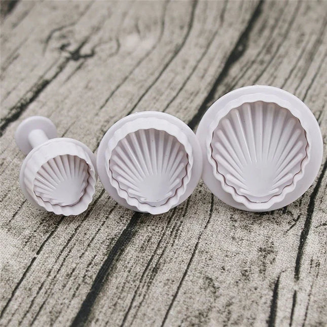 Seashell Plunger Cutters 3pc