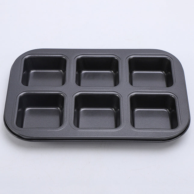 6 Cup Non-Stick Square Muffin Pan