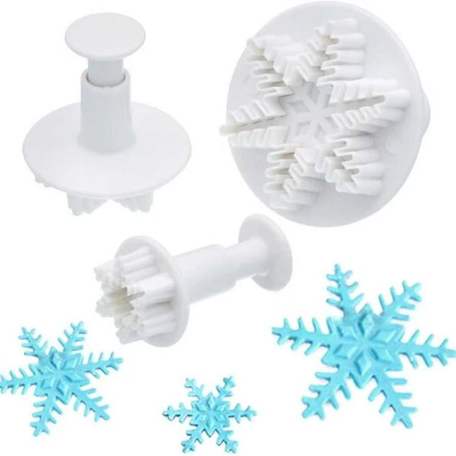Snowflake Plunger Cutters 3pc